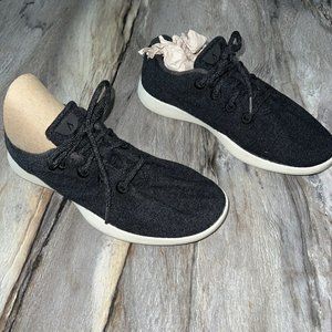 Allbirds Mens Wool Runner Natural Dark Grey Size 10